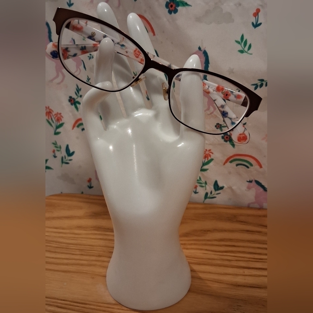 EUC Kate Spade Diandra Tortoise Cat Eye & Floral Reading Glasses Vision Frames